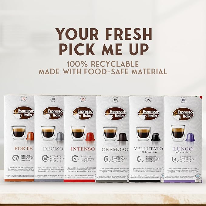 Espresso Italia Variety Pack Nespresso® Compatible Coffee 200 Pod Bundle - BBD 20/09/2025