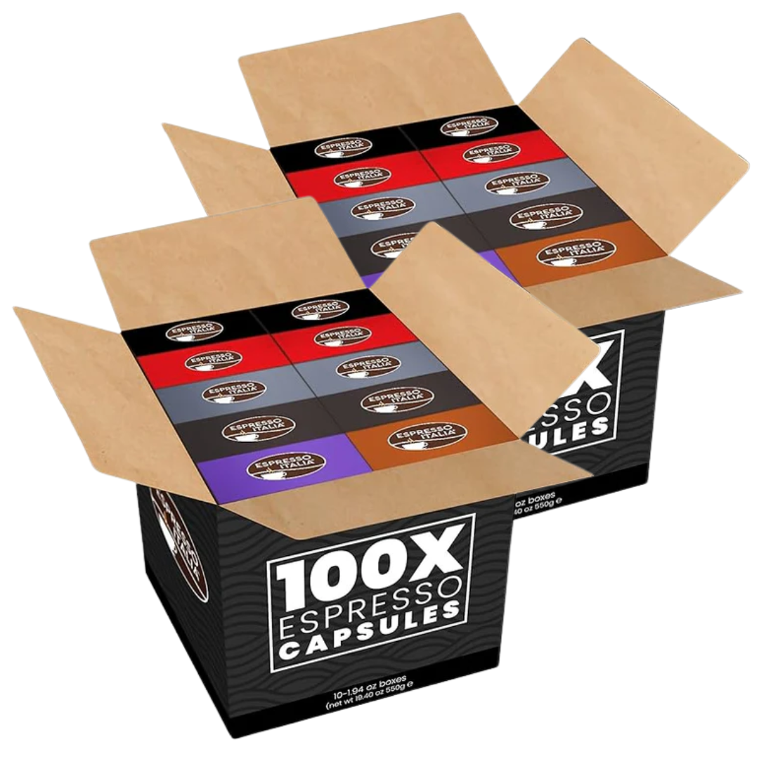 Espresso Italia Variety Pack Nespresso® Compatible Coffee 200 Pod Bundle