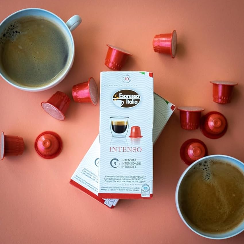 100 Italian Espresso Coffee Capsules - Compatible With Nespresso Original Machines, Kosher