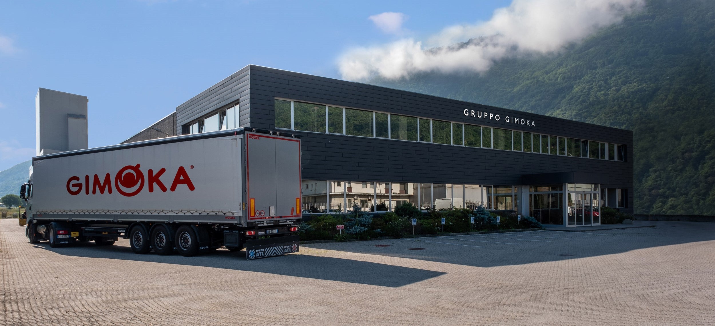 Gruppo Gimoka office with a Gimoka HGV