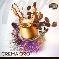 Crema Oro Espresso Italia Aluminium Nespresso Compatible Coffee Pods