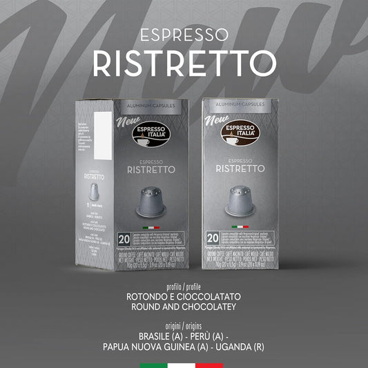 Ristretto Espresso Italia Aluminium Nespresso Compatible Pods