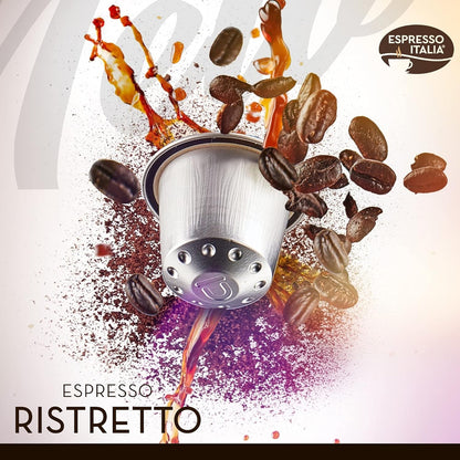 Ristretto Espresso Italia Aluminium Nespresso Compatible Coffee 20 Pods
