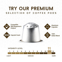 Ristretto Espresso Italia Aluminium Nespresso Compatible Coffee 20 Pods