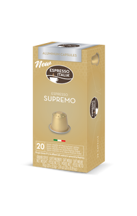 Supremo Espresso Italia Aluminium Nespresso Compatible Coffee Pods 1x20