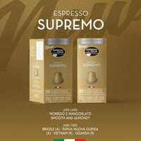 Supremo Espresso Italia Aluminium Nespresso Compatible Coffee Pods 1x20