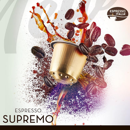 Supremo Espresso Italia Aluminium Nespresso Compatible Pods 1x20