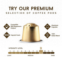 Supremo Espresso Italia Aluminium Nespresso Compatible Coffee Pods 1x20